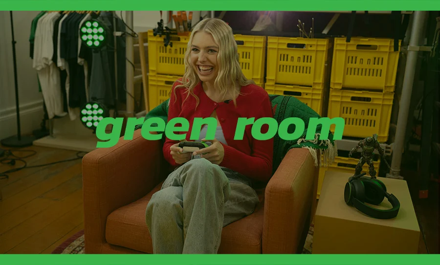 Gia Darcy in the Green Room