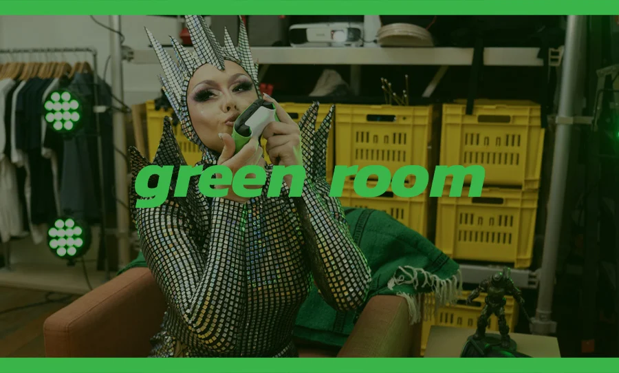 Jimi The Kween in the Green Room