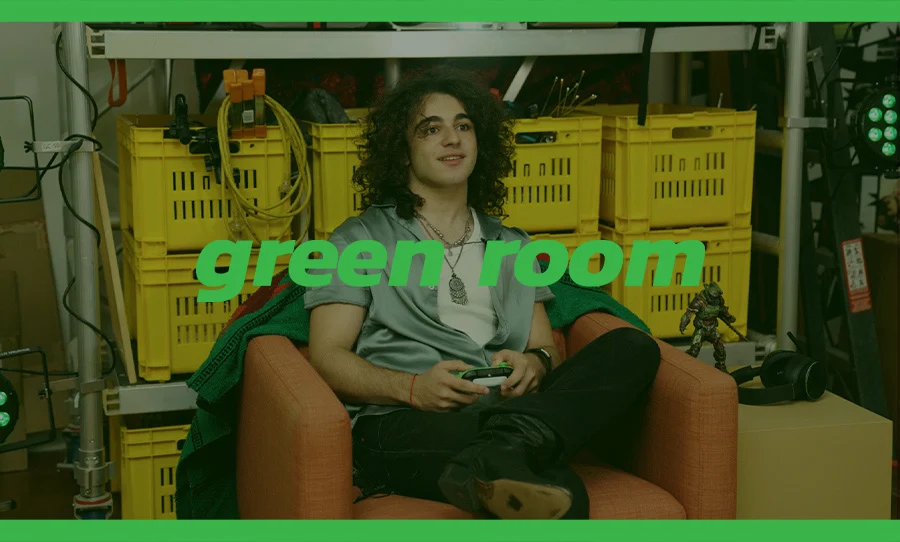 Ben Swissa in the Green Room